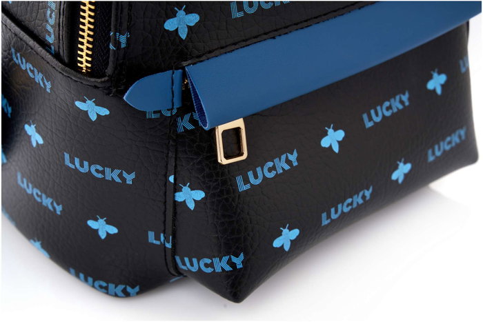 Lucky Bees 338 Mochila Negro y Azul